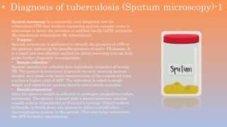 Tb Sample Types Organization of detection and diagnostics of tuberculosis | PPTX