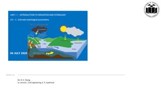 Introduction to irrigation | PPT