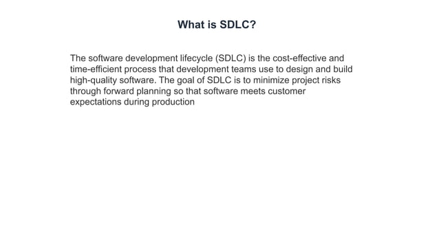 Software Design Architecture SDA SDLC DETAILS | PPT