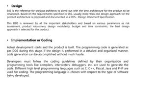Software Design Architecture SDA SDLC DETAILS | PPT