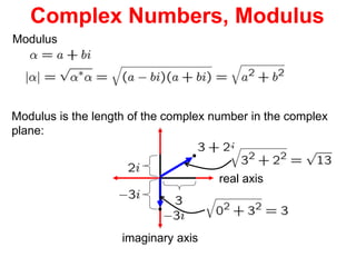 Complex Number Modulus Identities lecture2.ppt quantum computing dave bacon | PPT
