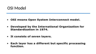 OSI Model
 
