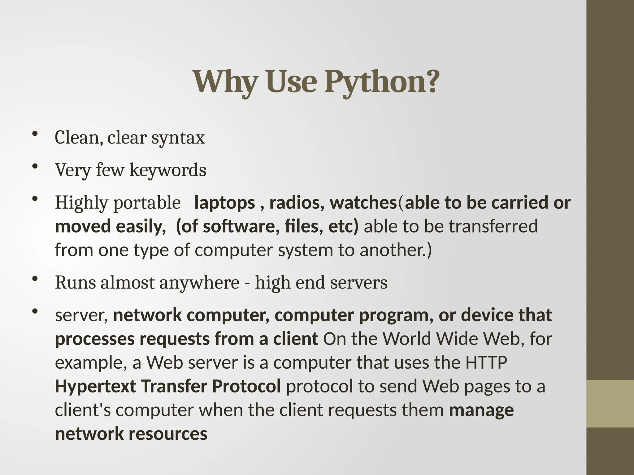 Computer Languages: Python, Html css javascript | PPT