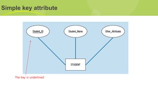 Simple key attribute
The key is underlined
 