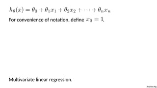Linear Regression with multiple variables | PPTX