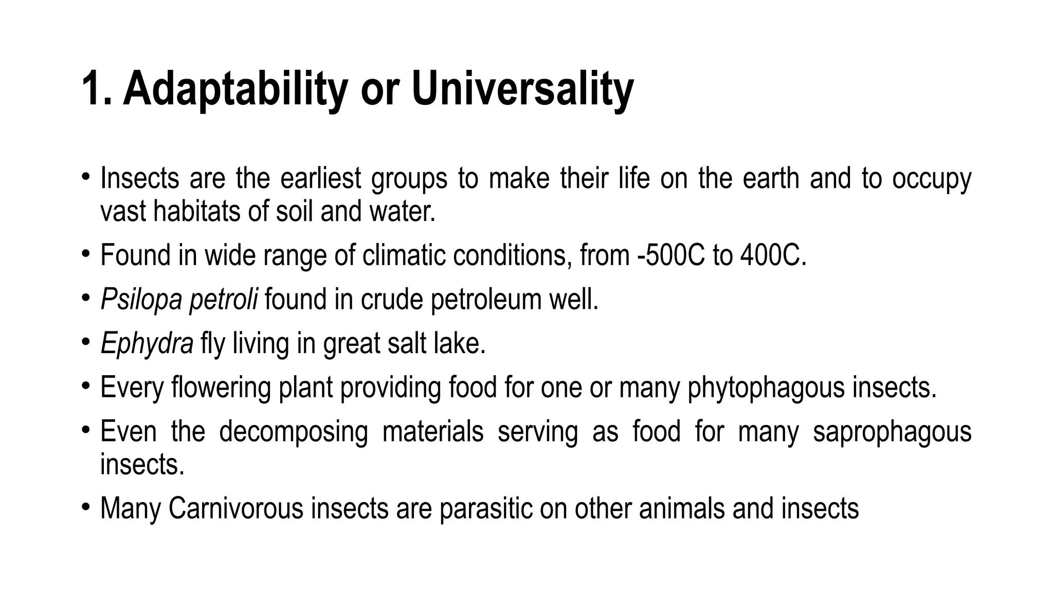 Dominance of insects, classification of phylum arthropoda | PPTX