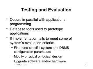 Database System Development Lifecycle (Chapter) | PPTX