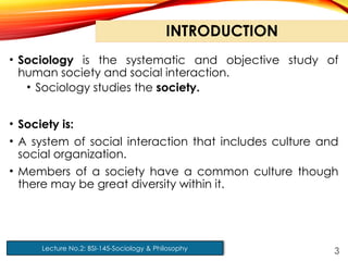 sociology and philosophy - social science | PPTX