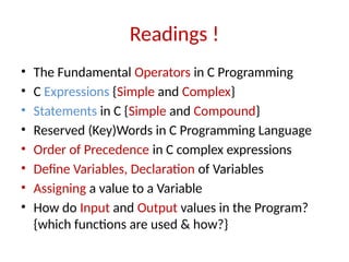 An Introduction to C Programming Language | PPTX