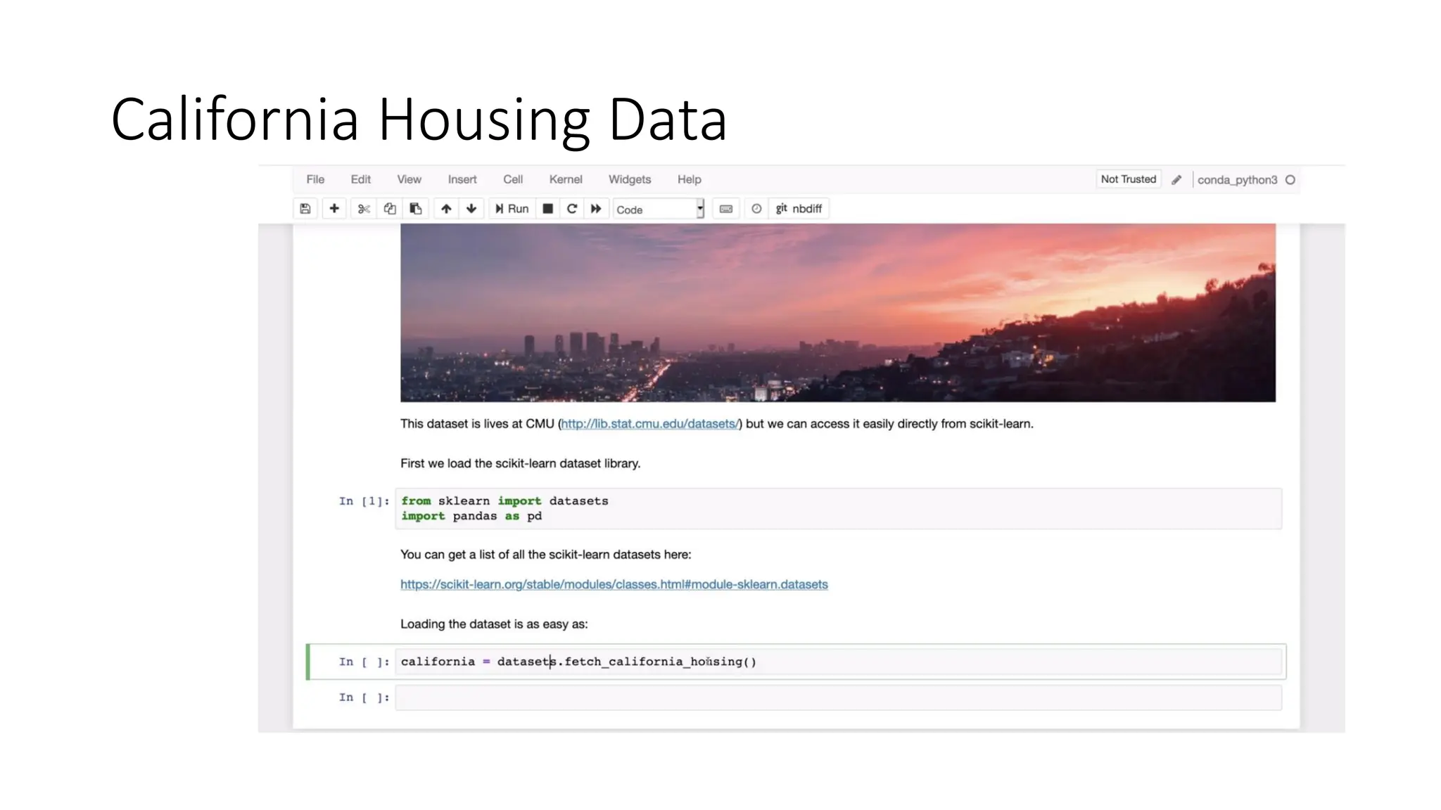 California Housing Data 