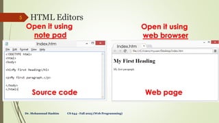 Web Programming (HTML part1) introduction.pdf