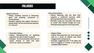 Natural Fallacy Lecture 2 RESEARCH DESIGN & METHODOLOGY FOR ENVIRONMENTAL SCIENCES | PDF