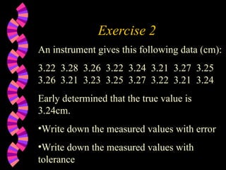 lecture measurement error instrumentation | PPT