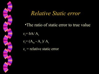 lecture measurement error instrumentation | PPT
