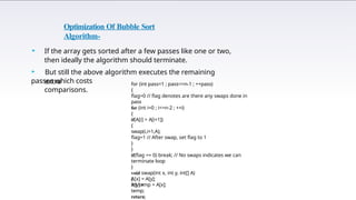 Lecture 2. selection sort algorithm semester one | PPTX
