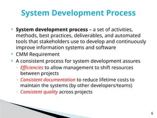 Lecture2 Systems Development Process Principles and phases of system ...