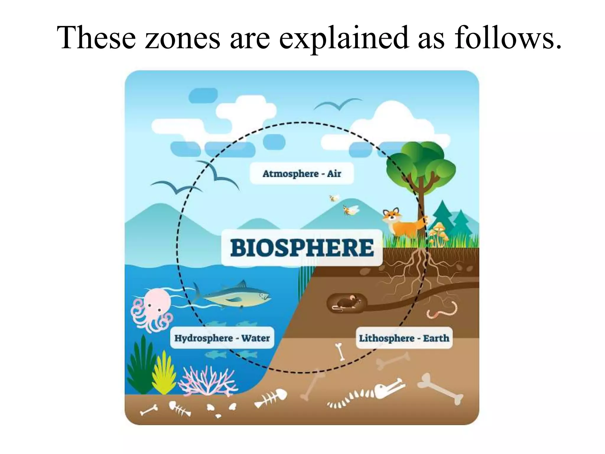 These zones are explained as follows.
 