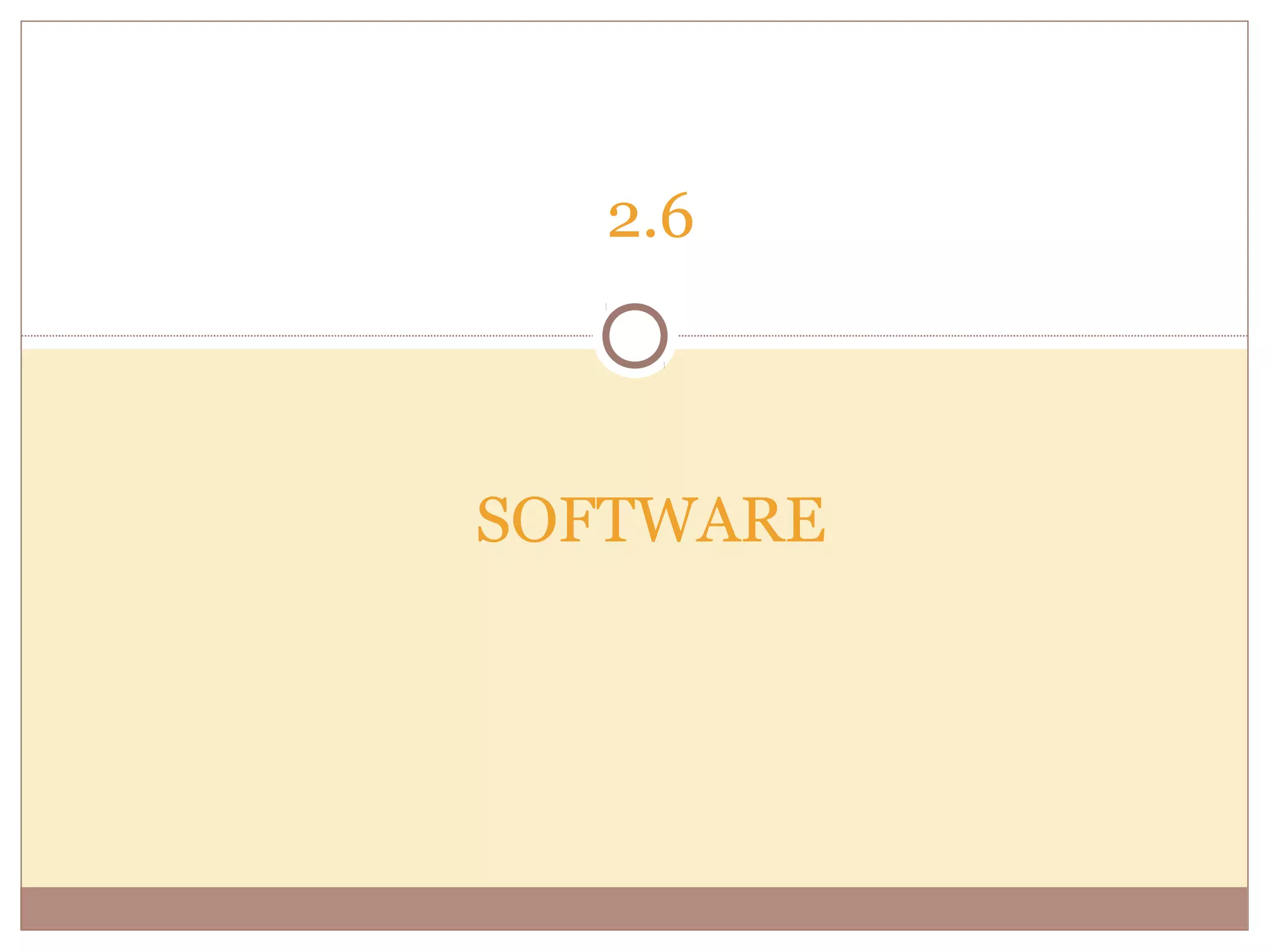 2.6



SOFTWARE
 