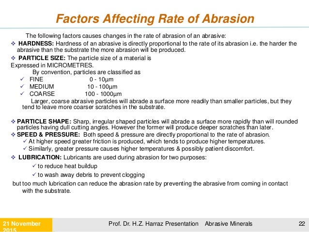 Abrasive And Abrasion Minerals