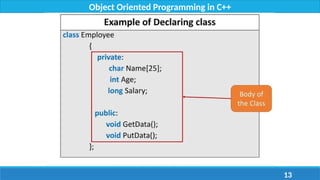 Lecture 2 - Classes, Access Specifiers, Types of variables in C++.pptx