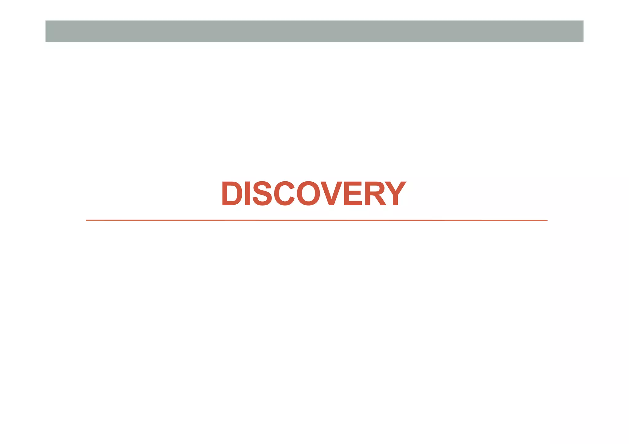 DISCOVERY
 