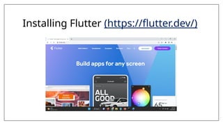 Lecture 2 - Flutter Installation & Setup.pptx