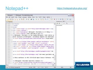 Notepad++ https://notepad-plus-plus.org/
 