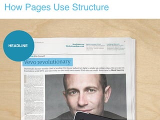 How Pages Use Structure
HEADLINE
 