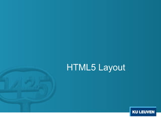 HTML5 Layout
 