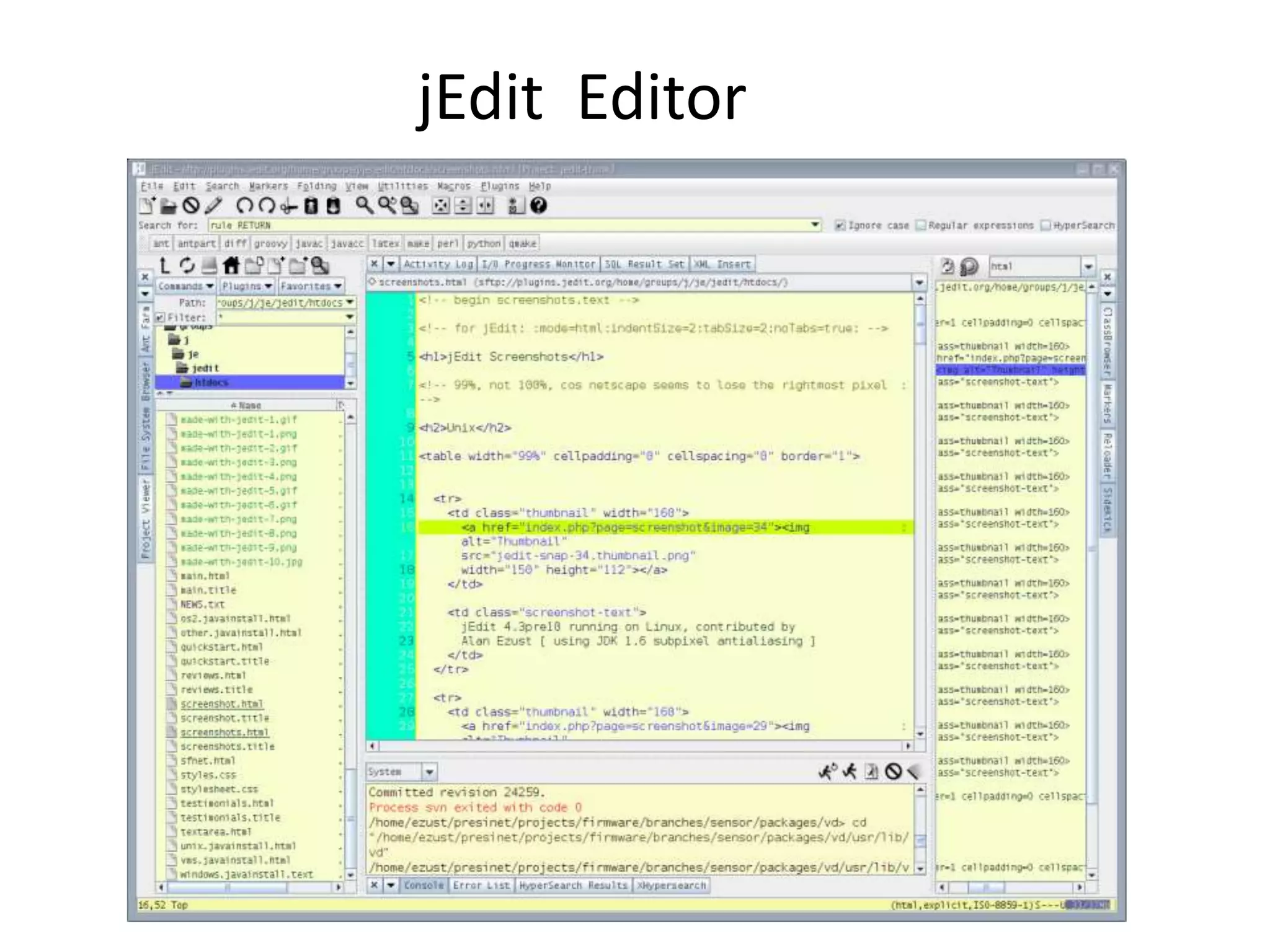 jEdit Editor 