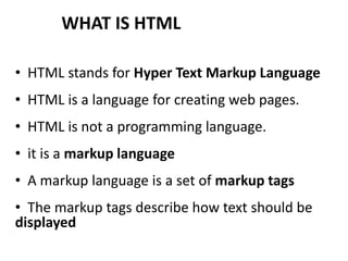 introduction to html ppt Hypothesis testing