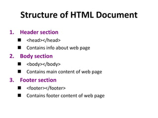 Lecture 2 introduction to html