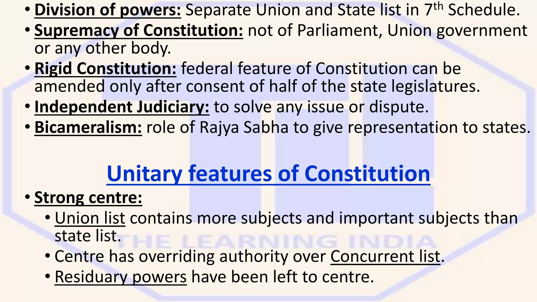 Lecture 2 introduction to indian constitution | PPTX