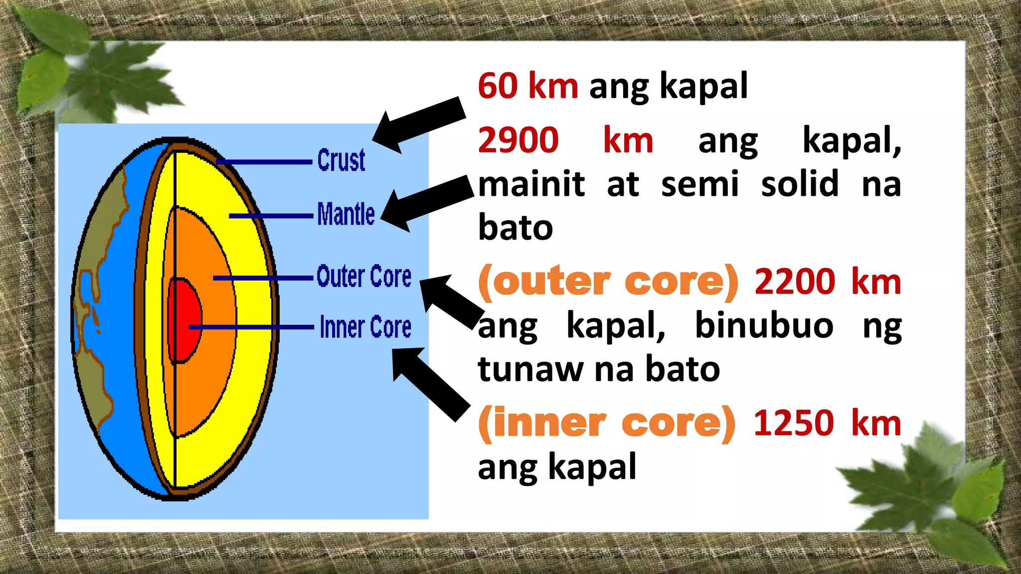 Daigdig Lecture 2 Katangiang Pisikal ng Daigdig | PPTX