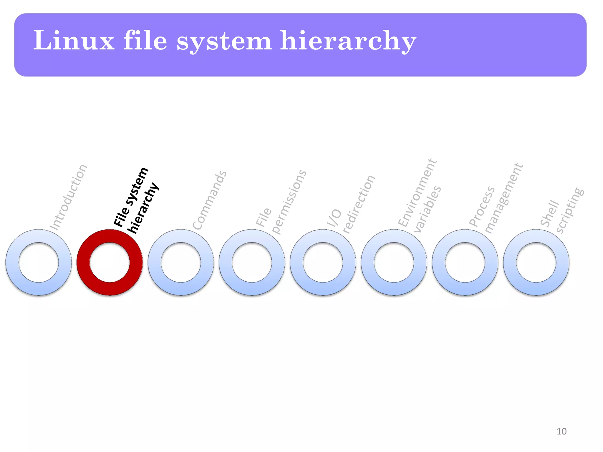 Linux file system hierarchy 10 