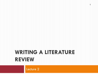 Comprehensive Guide to Writing an Effective Literature Review for ...