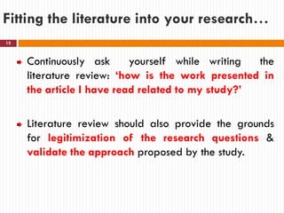 Comprehensive Guide to Writing an Effective Literature Review for ...