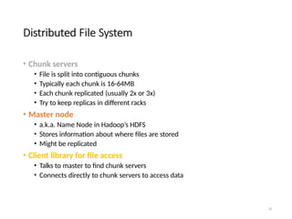 Contiguous Chunk Lecture2-MapReduce - An introductory lecture to Map Reduce | PPTX