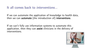 Principles of Health Informatics: Models, information, and information ...