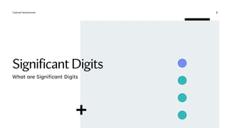 SignificantDigits
What are Significant Digits
Tashreef Muhammad 3
 