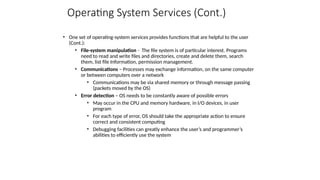 Comprehensive Overview of Operating-System Structures and Services | PPTX