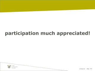 participation much appreciated!

27/02/14

pag. 142

 