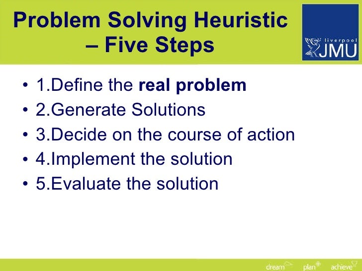 5 steps of problem solving
