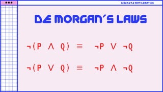 ∧ Math LECTURE 2: PROPOSITIONAL EQUIVALENCES | PPTX