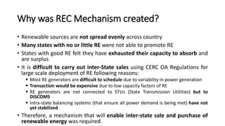 Renewable Energy Certificate (REC) Mechanism | PPTX