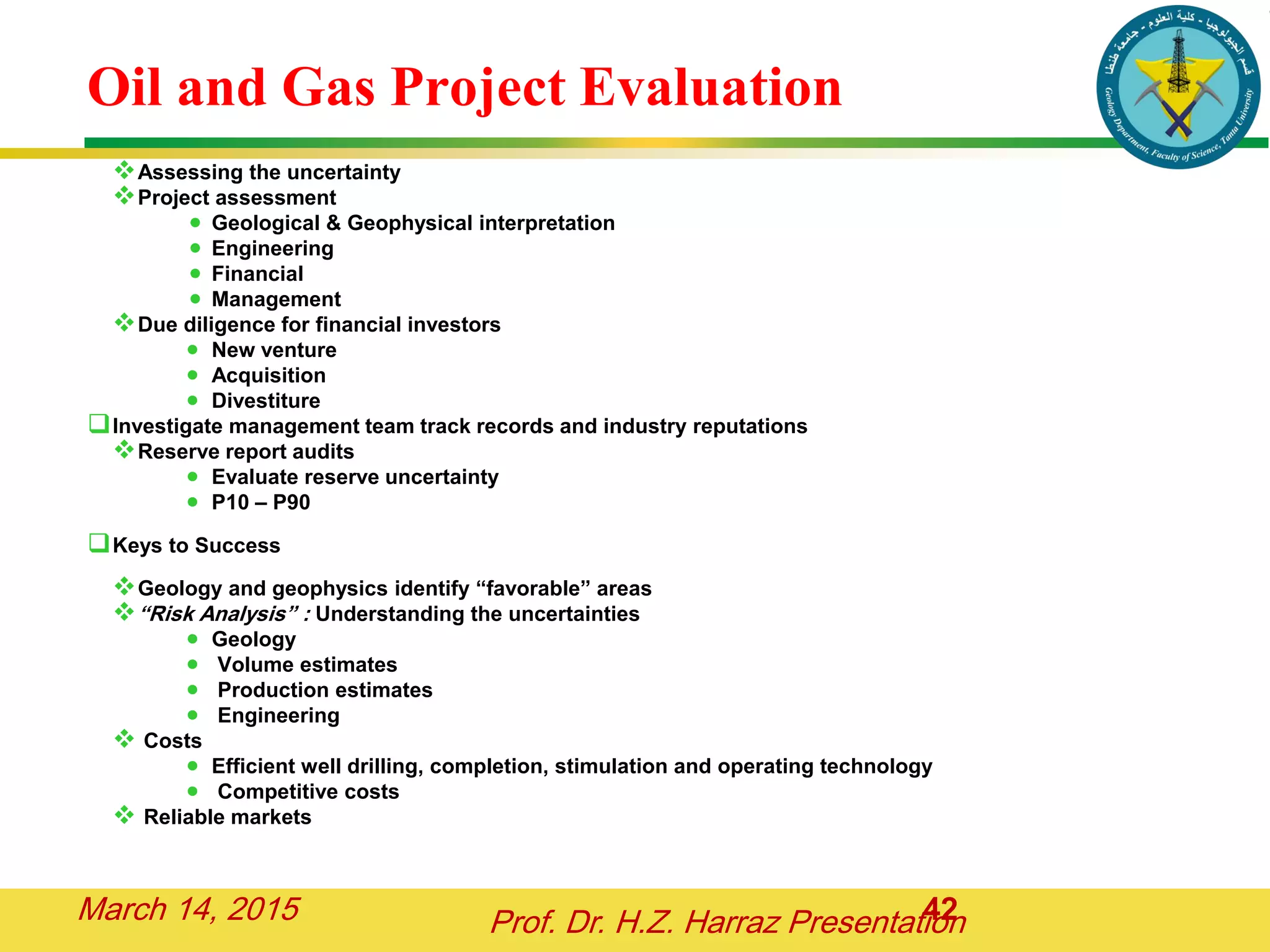 PETROLEUM RESERVES AND RESOURCES: Standardization of Petroleum ...