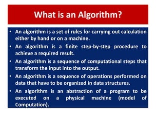 Lecture 2 role of algorithms in computing | PDF | Programming Languages ...