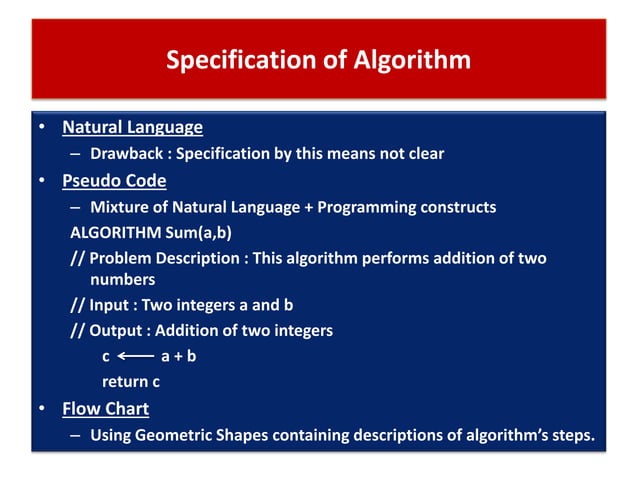 Lecture 2 role of algorithms in computing