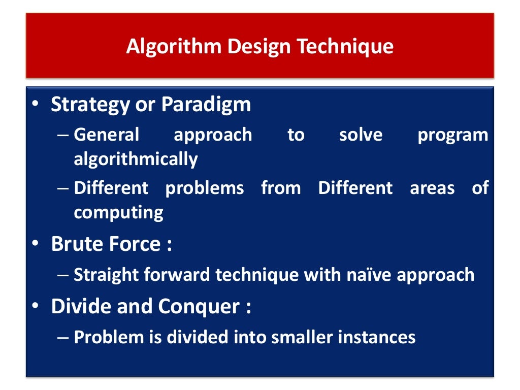 Lecture 2 role of algorithms in computing