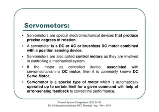 Servo Motor - Types, Construction, Working, Controlling & Applications